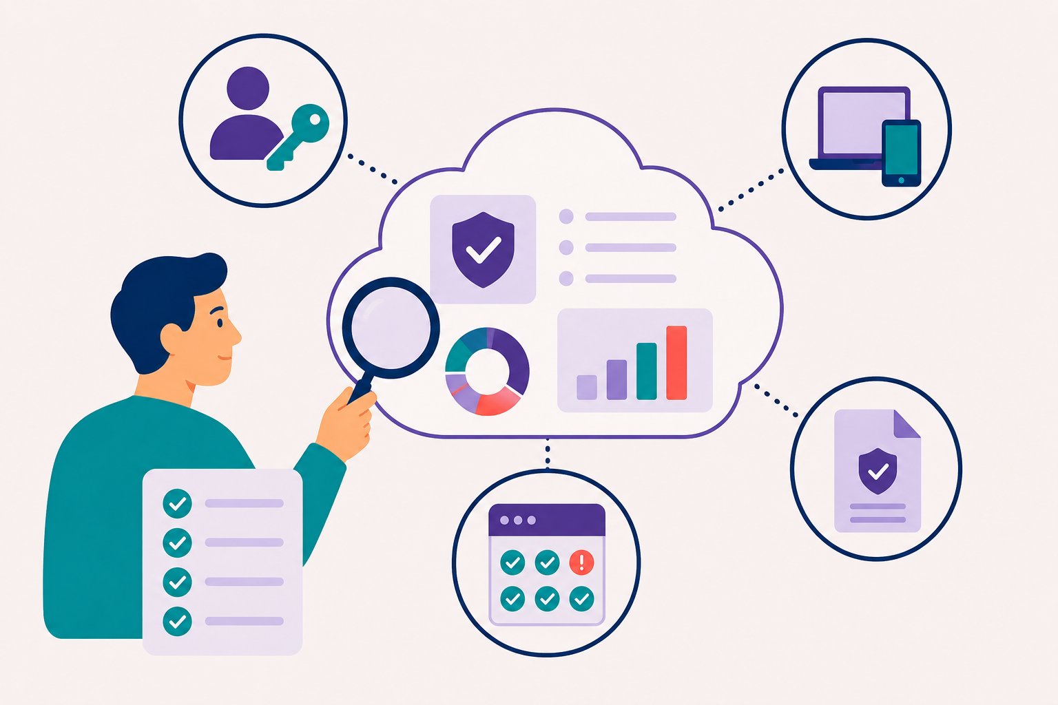 Microsoft 365 security assessment illustration
